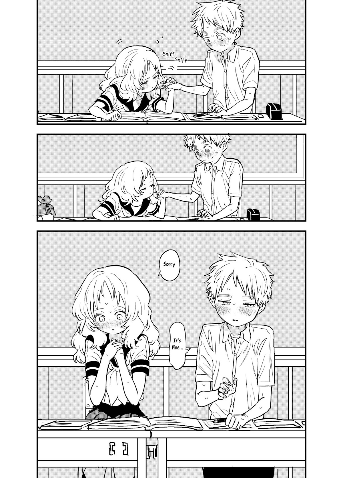 Sukinako ga Megane wo Wasureta Chapter 89.1 page 3 - Chapter 89.1: In Class