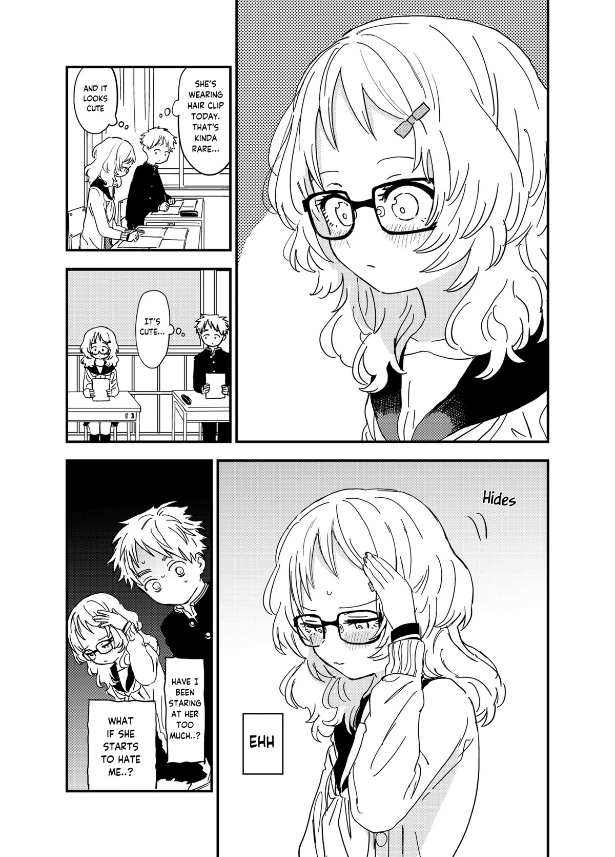 Sukinako ga Megane wo Wasureta Chapter 89.8 page 1 - Chapter 89.8: Wearing a Hair Clip