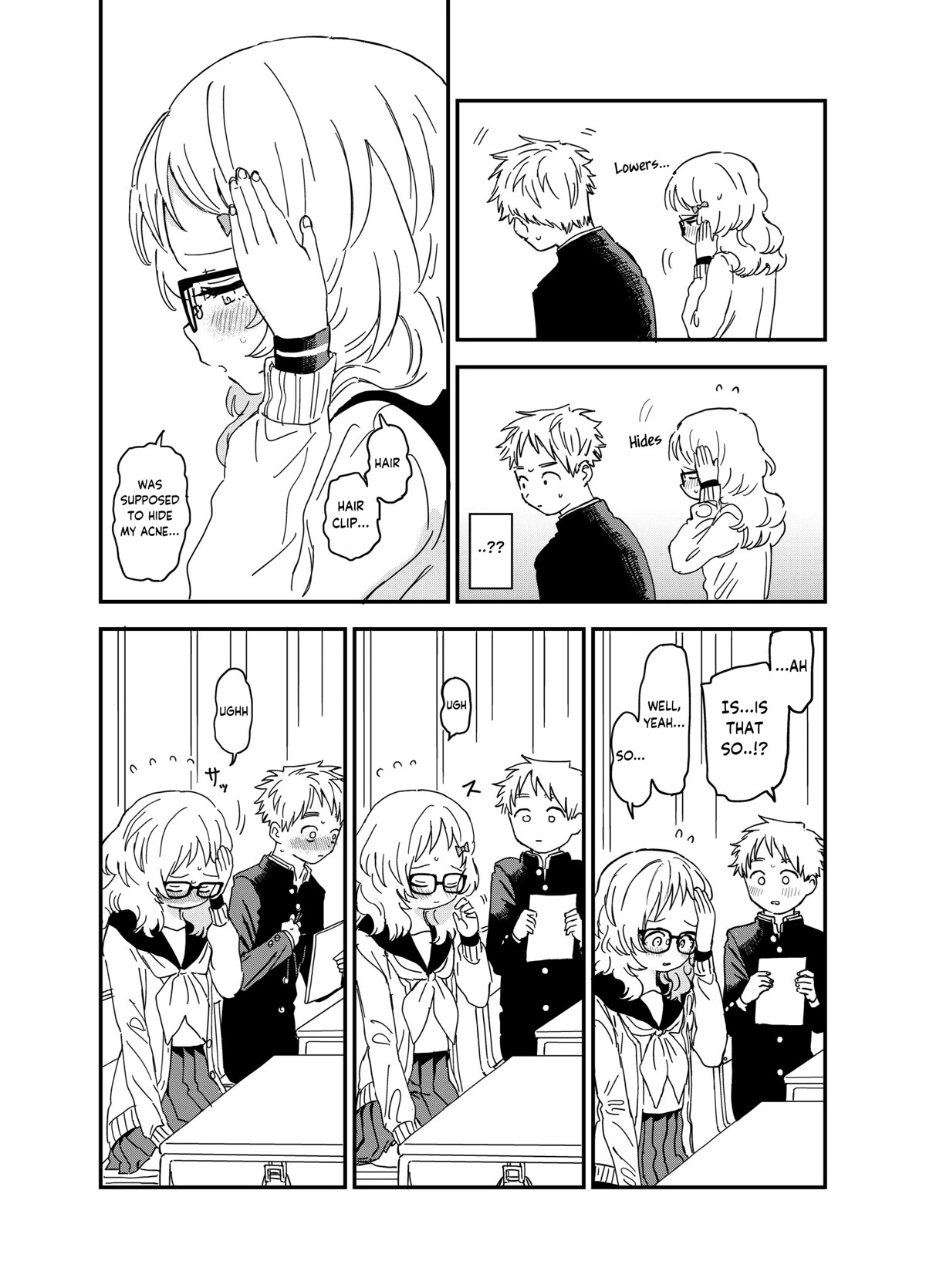 Sukinako ga Megane wo Wasureta Chapter 89.8 page 2 - Chapter 89.8: Wearing a Hair Clip