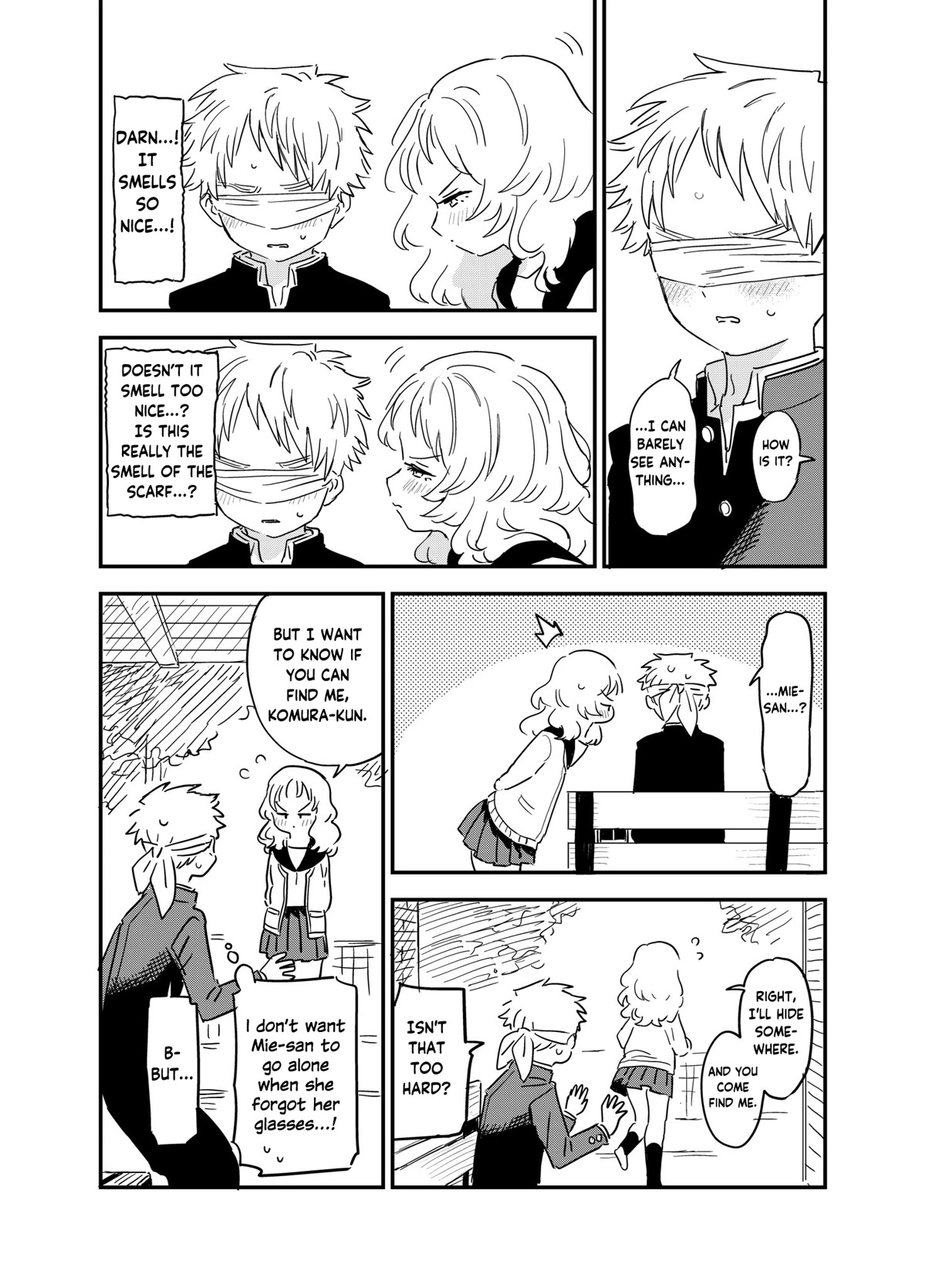 Sukinako ga Megane wo Wasureta Chapter 98.8 page 4 - Chapter 98.8: Can You Find Me Blindfolded?
