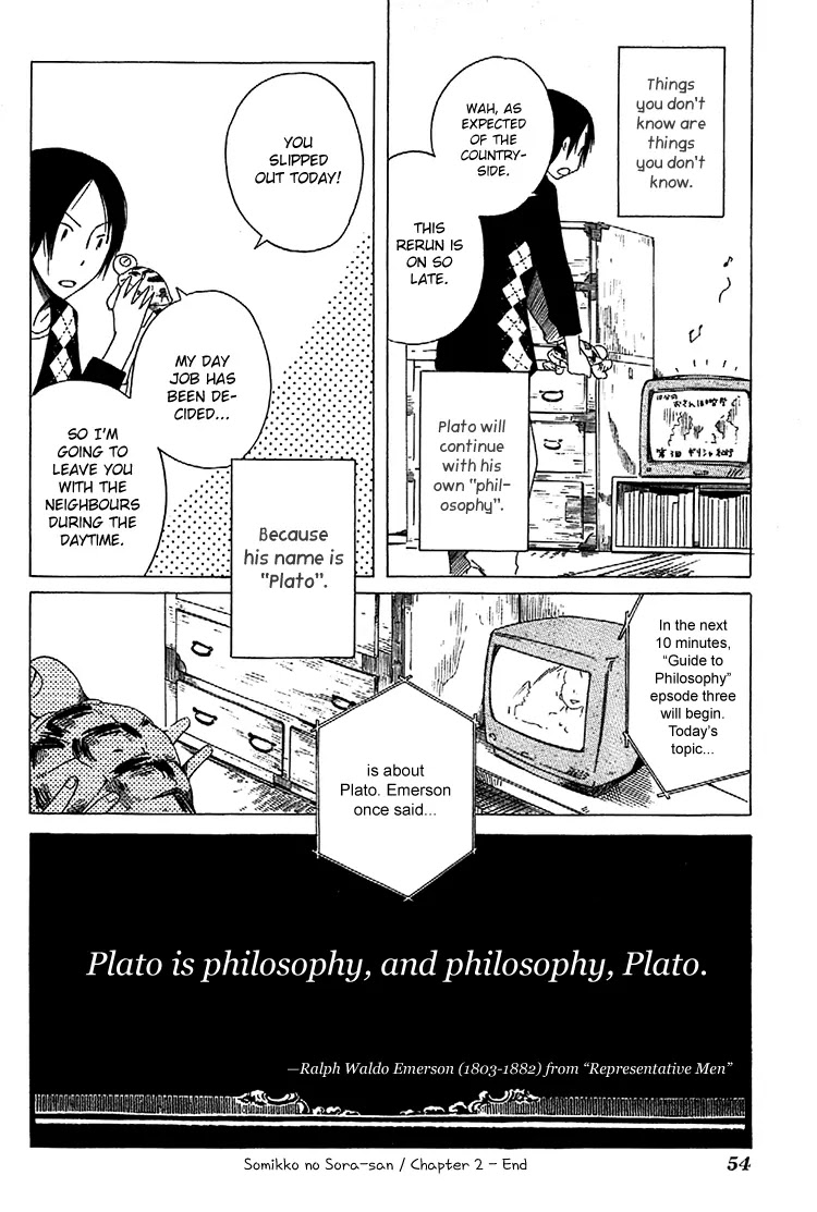 Sumikko no Sora-san Chapter 2 page 24 - Chapter 2: Philosophy