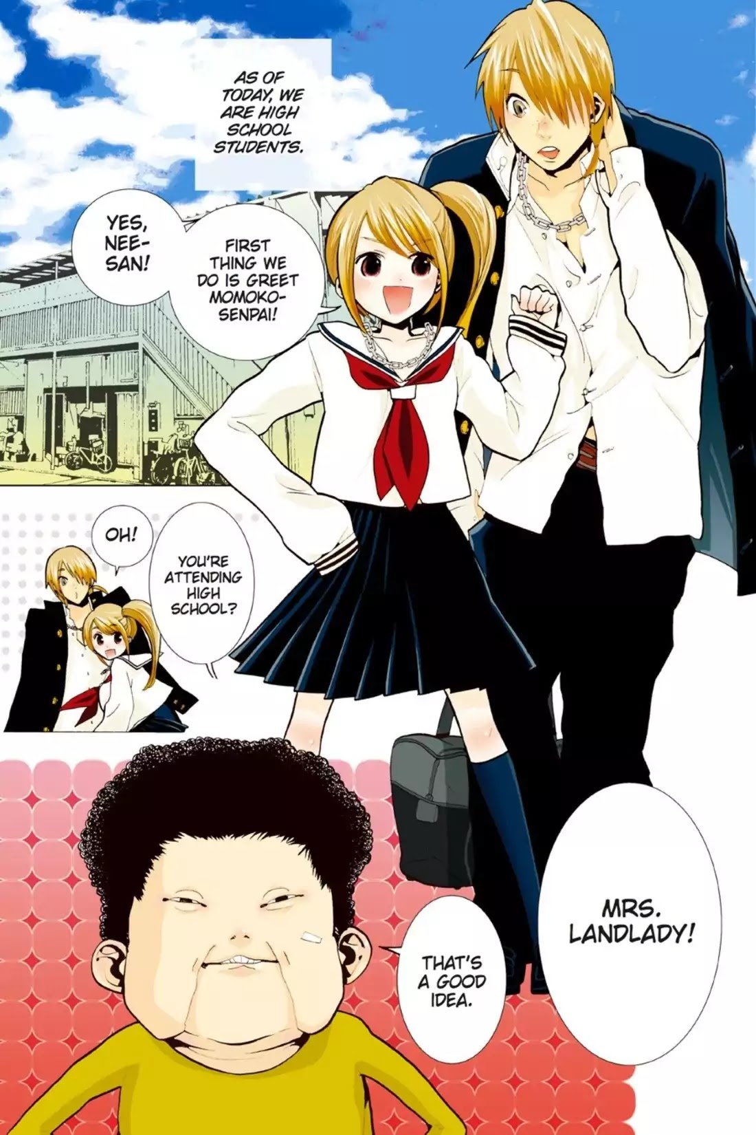 Sumomomo Momomo Chapter 12 page 1 - Chapter 12: A Kouhai Brings Storms