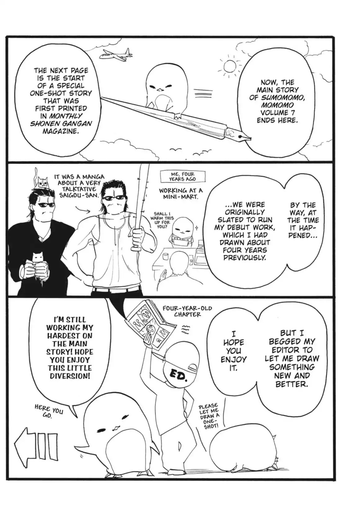Sumomomo Momomo Chapter 53.5 page 2 - Vol.7 Special Chapter: Is the Day of Conception At Hand!?