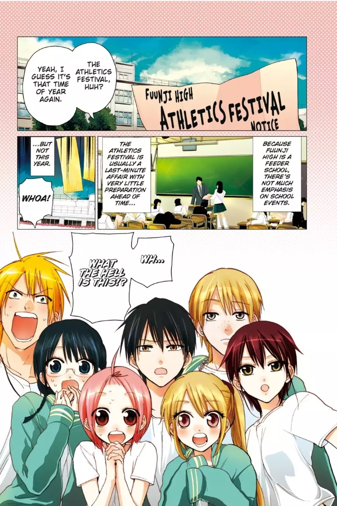 Sumomomo Momomo Chapter 63 page 1 - Chapter 63: The Athletics Festival (1) "Feel the Power of Our Friendship"