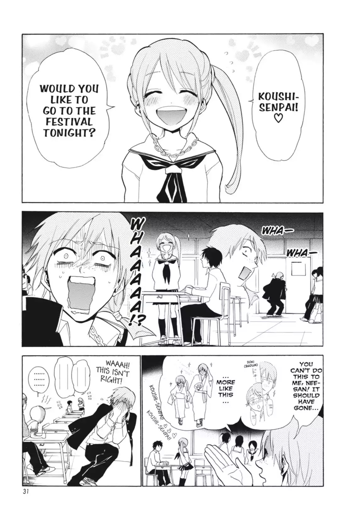 Sumomomo Momomo Chapter 70 page 4 - Chapter 70: Stalking Double Date