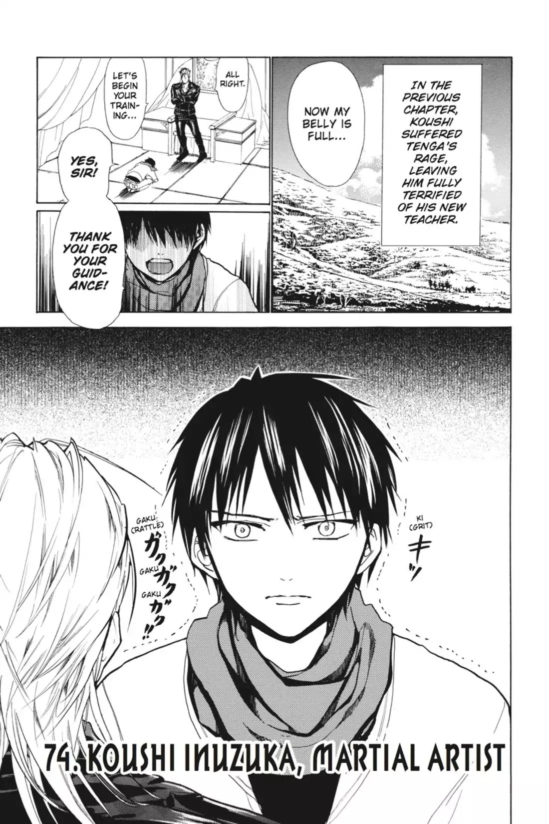 Sumomomo Momomo Chapter 74 page 1 - Chapter 74: Koushi Inuzuka, Martial Artist