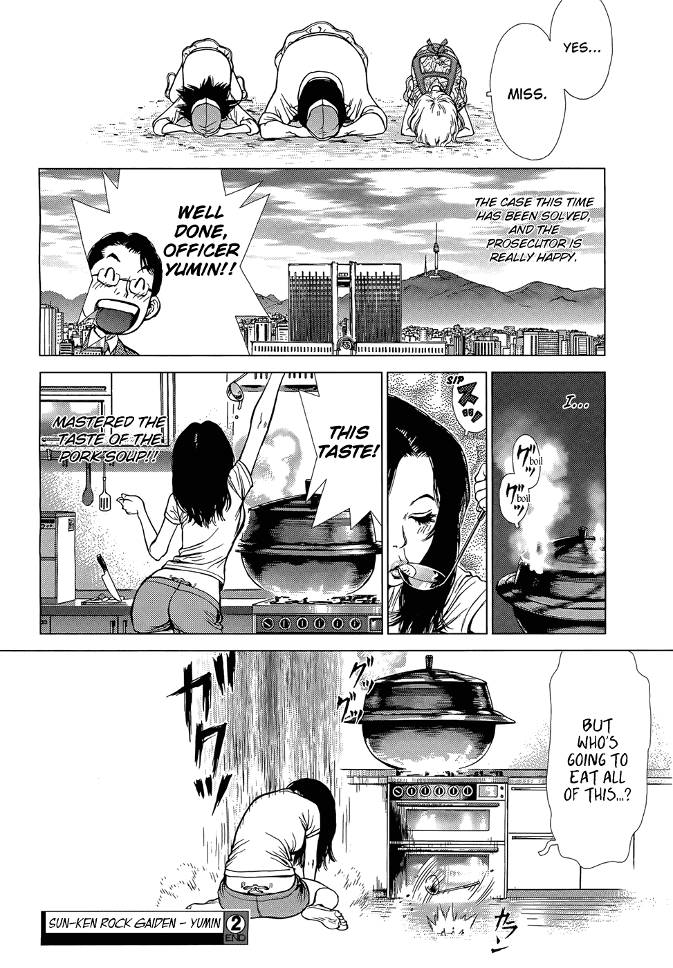 Sun Ken Rock Gaiden - Yumin Chapter 2 page 28 - Chapter 2: Infiltrating a Restaurant!
