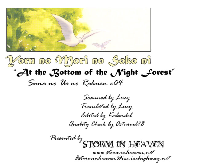 Suna no Ue no Rakuen Chapter 4.2 page 1 - Chapter 4 v2 : At the Bottom of the Night Forest [end]