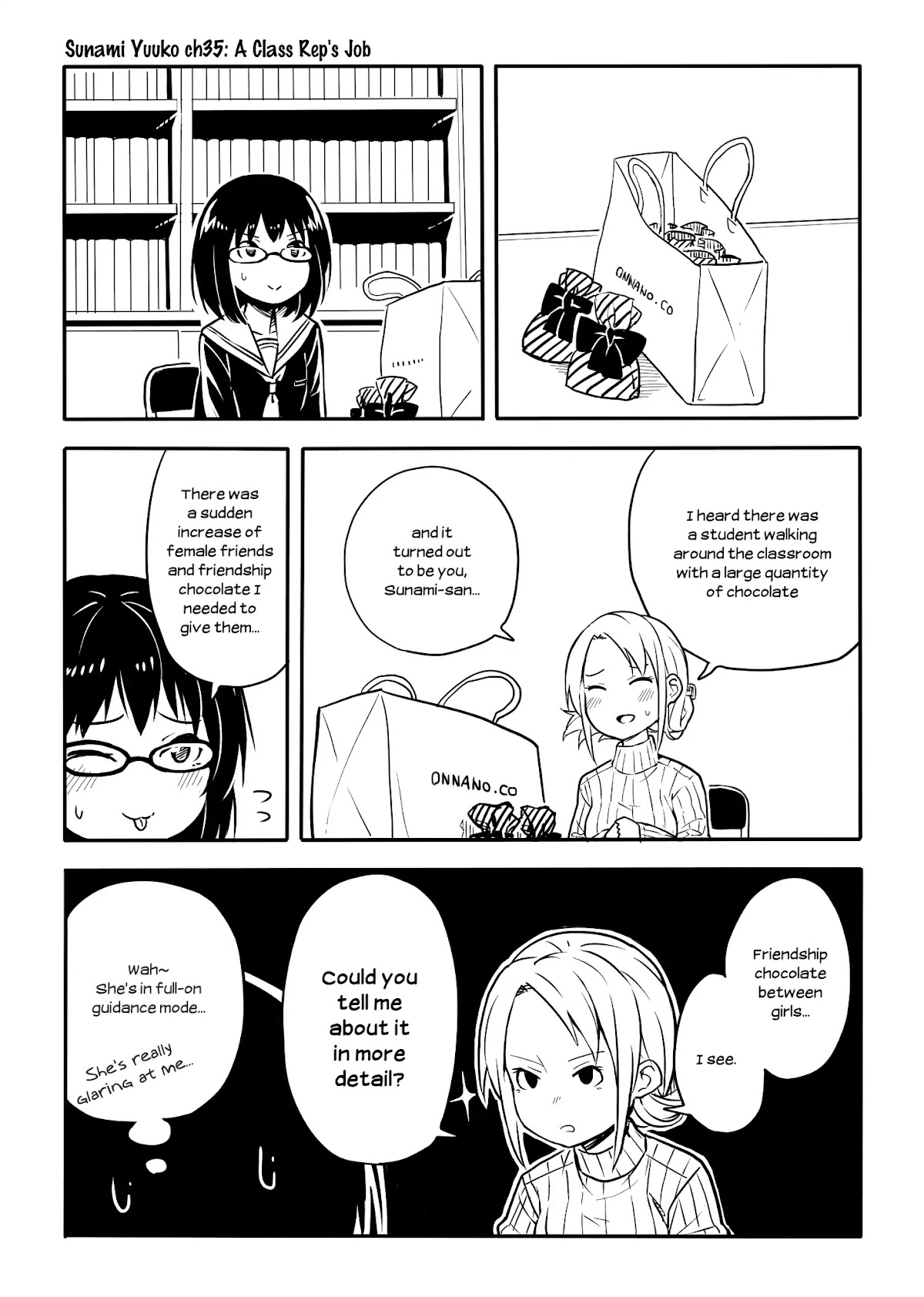 Sunami Yuuko And The Yuri People Chapter 35 page 1 - Chapter 35: A Class Rep’s Job
