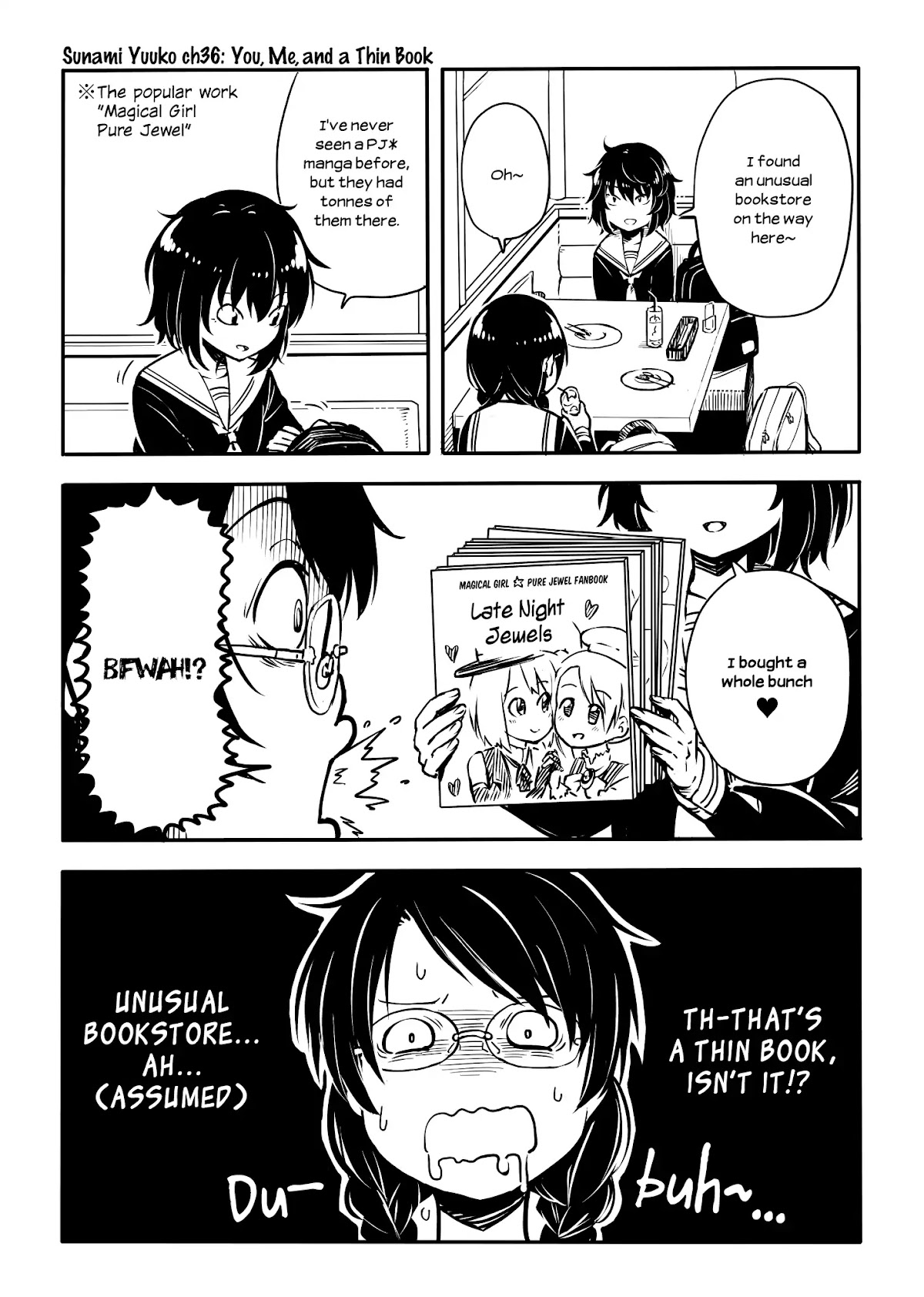 Sunami Yuuko And The Yuri People Chapter 36 page 1 - Chapter 36: You, Me, and a Thin Book