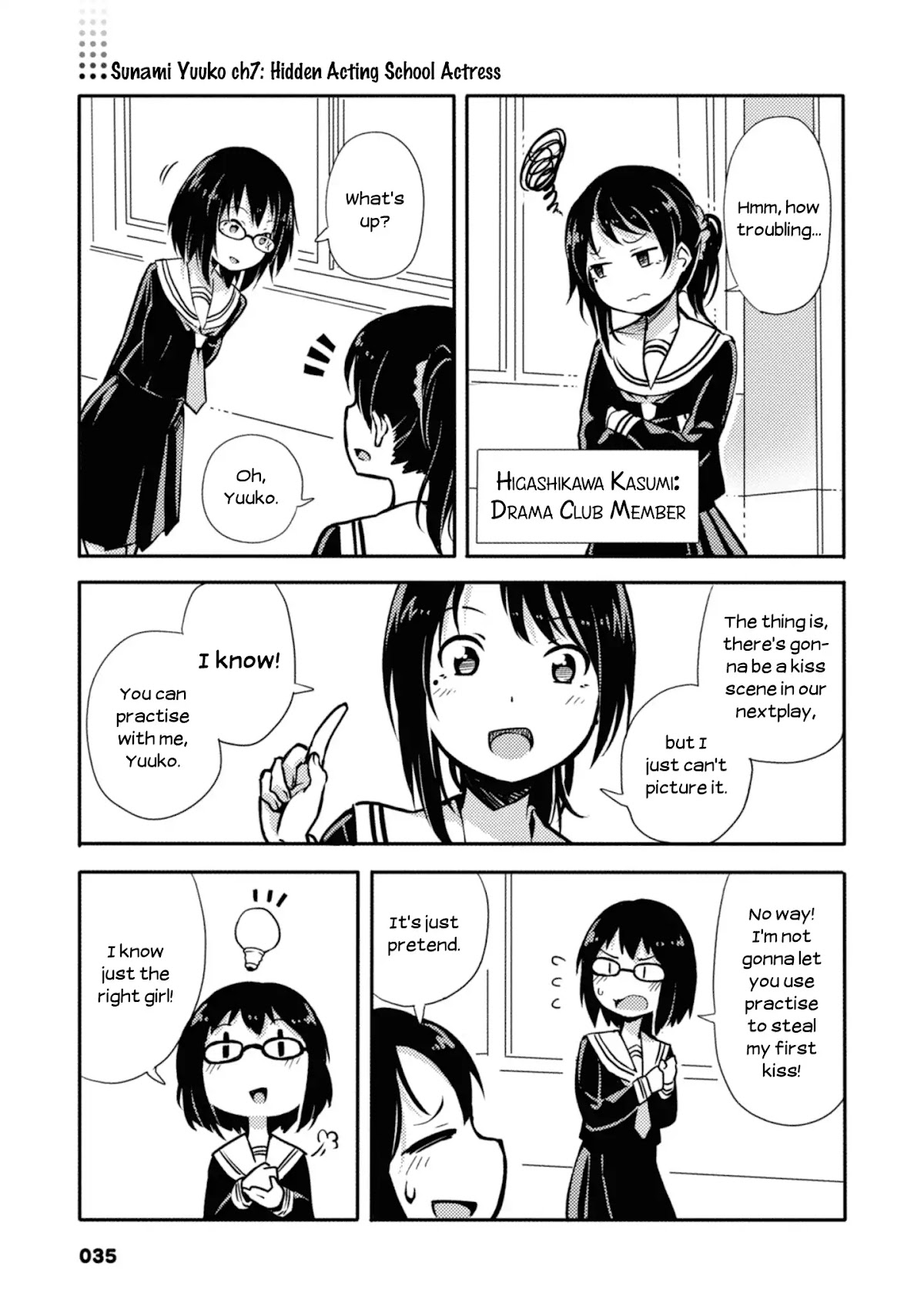Sunami Yuuko And The Yuri People Chapter 7 page 1 - Chapter 7: Hidden Acting School Actress
