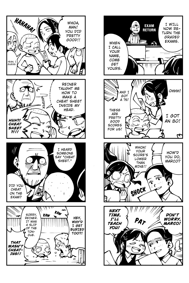 Sungeki no Kyojin Chapter 10 page 4 - Chapter 10: Boys, Girls, and Written Exams