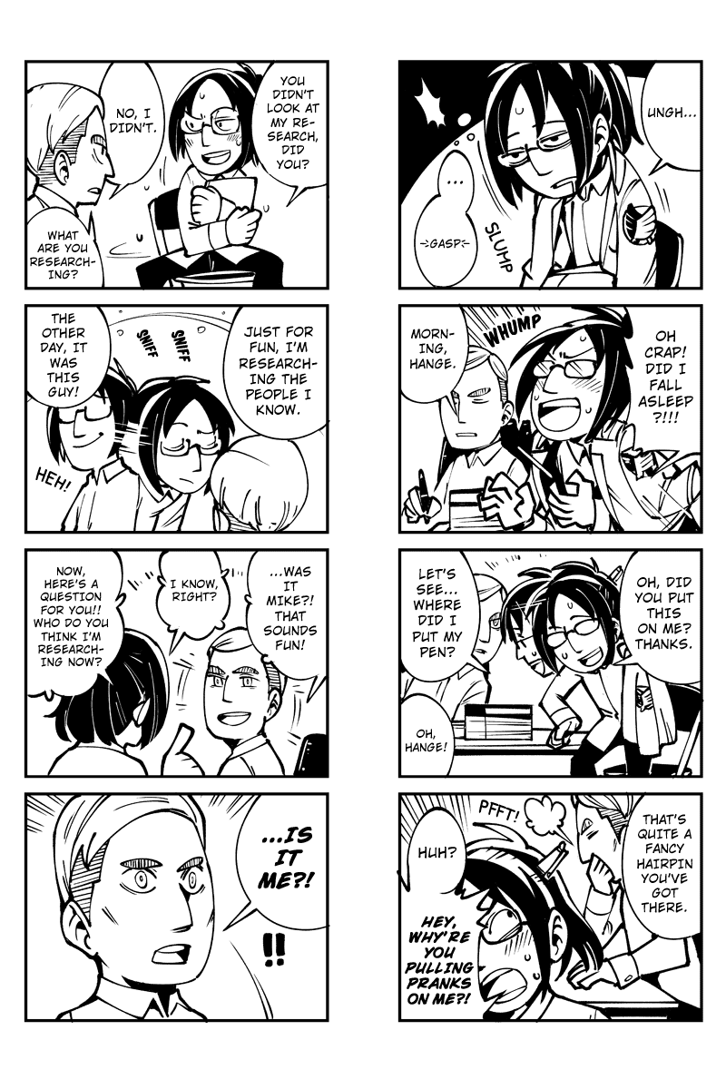 Sungeki no Kyojin Chapter 11 page 3 - Chapter 11: Working Overtime with Erwin