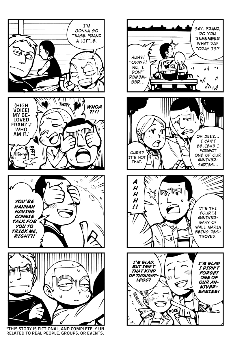 Sungeki no Kyojin Chapter 12 page 2 - Chapter 12: The Romantic Tale of Hannah and Franz