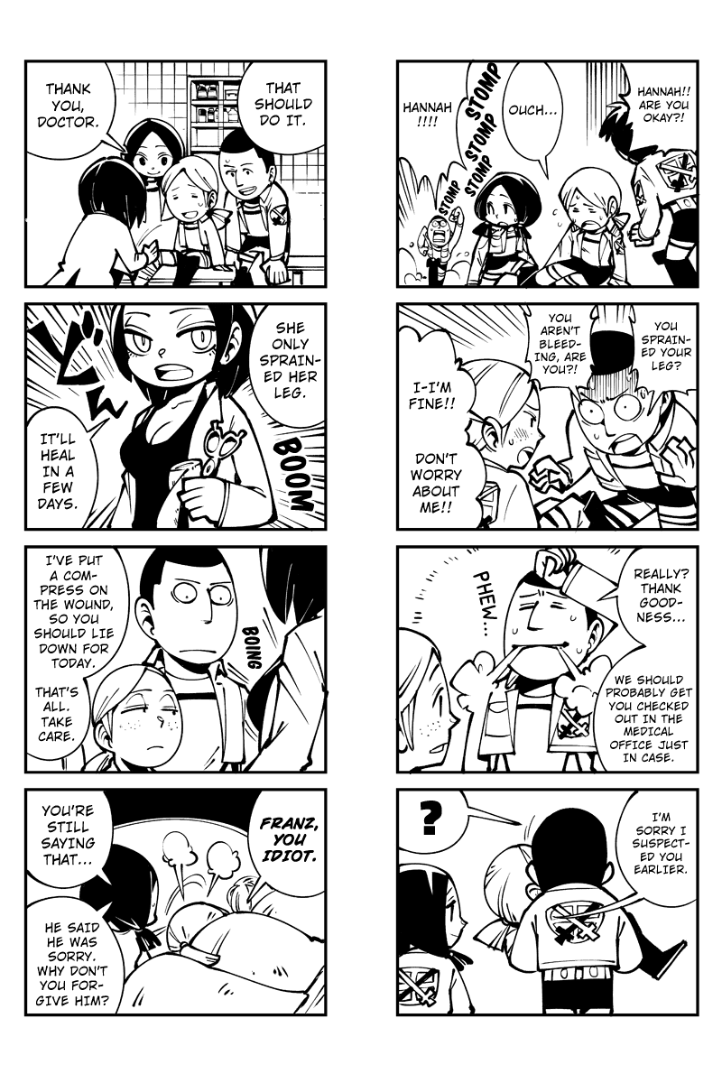 Sungeki no Kyojin Chapter 12 page 4 - Chapter 12: The Romantic Tale of Hannah and Franz