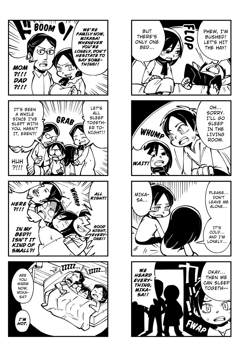 Sungeki no Kyojin Chapter 13 page 4 - Chapter 13: The Warmth of a Family