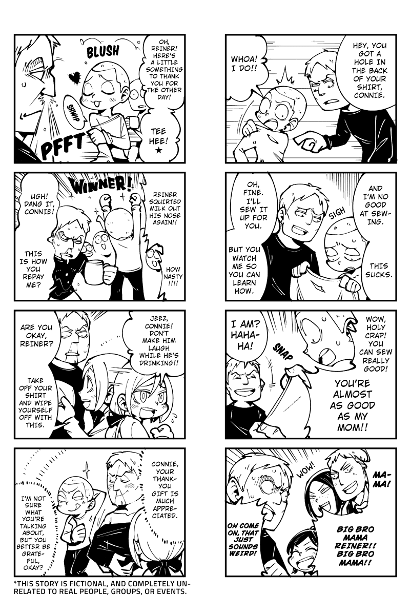 Sungeki no Kyojin Chapter 16 page 2 - Chapter 16: Got a Problem? Big Bro's Got Your Back