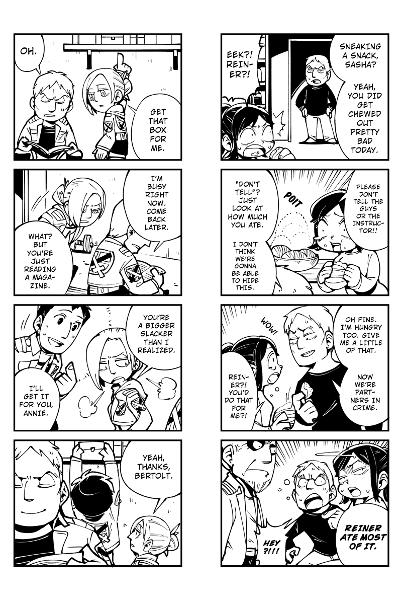 Sungeki no Kyojin Chapter 16 page 3 - Chapter 16: Got a Problem? Big Bro's Got Your Back