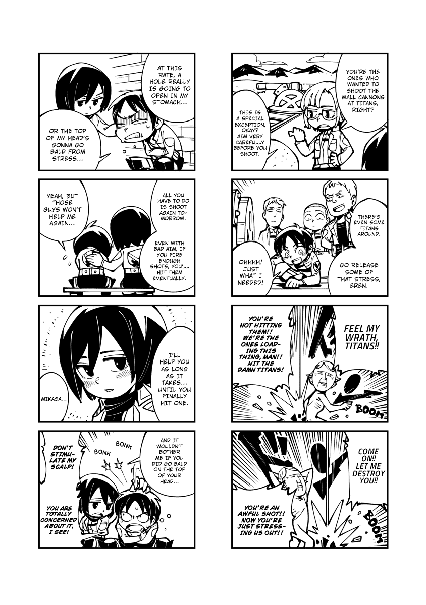 Sungeki no Kyojin Chapter 2 page 3 - Chapter 2: Titan Fever!