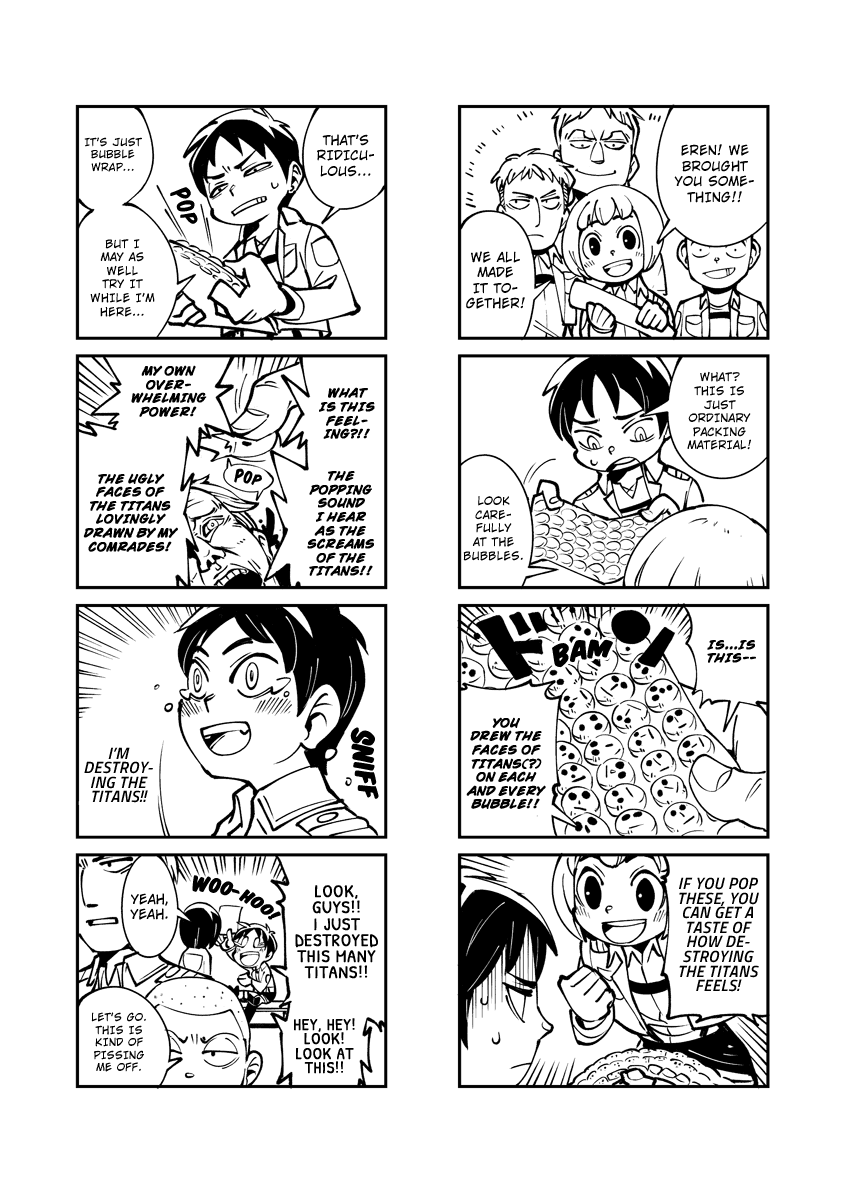 Sungeki no Kyojin Chapter 2 page 4 - Chapter 2: Titan Fever!