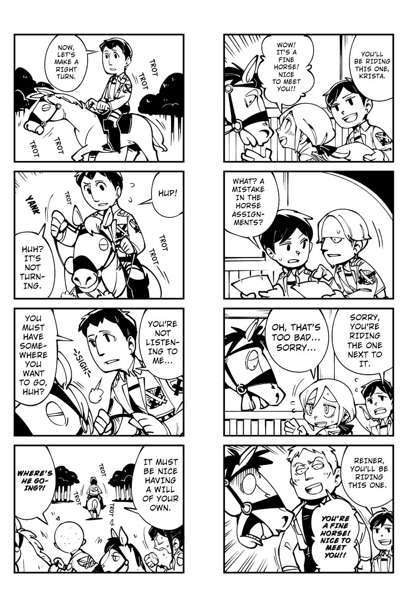 Sungeki no Kyojin Chapter 22 page 2 - Chapter 22: Equestrian Club