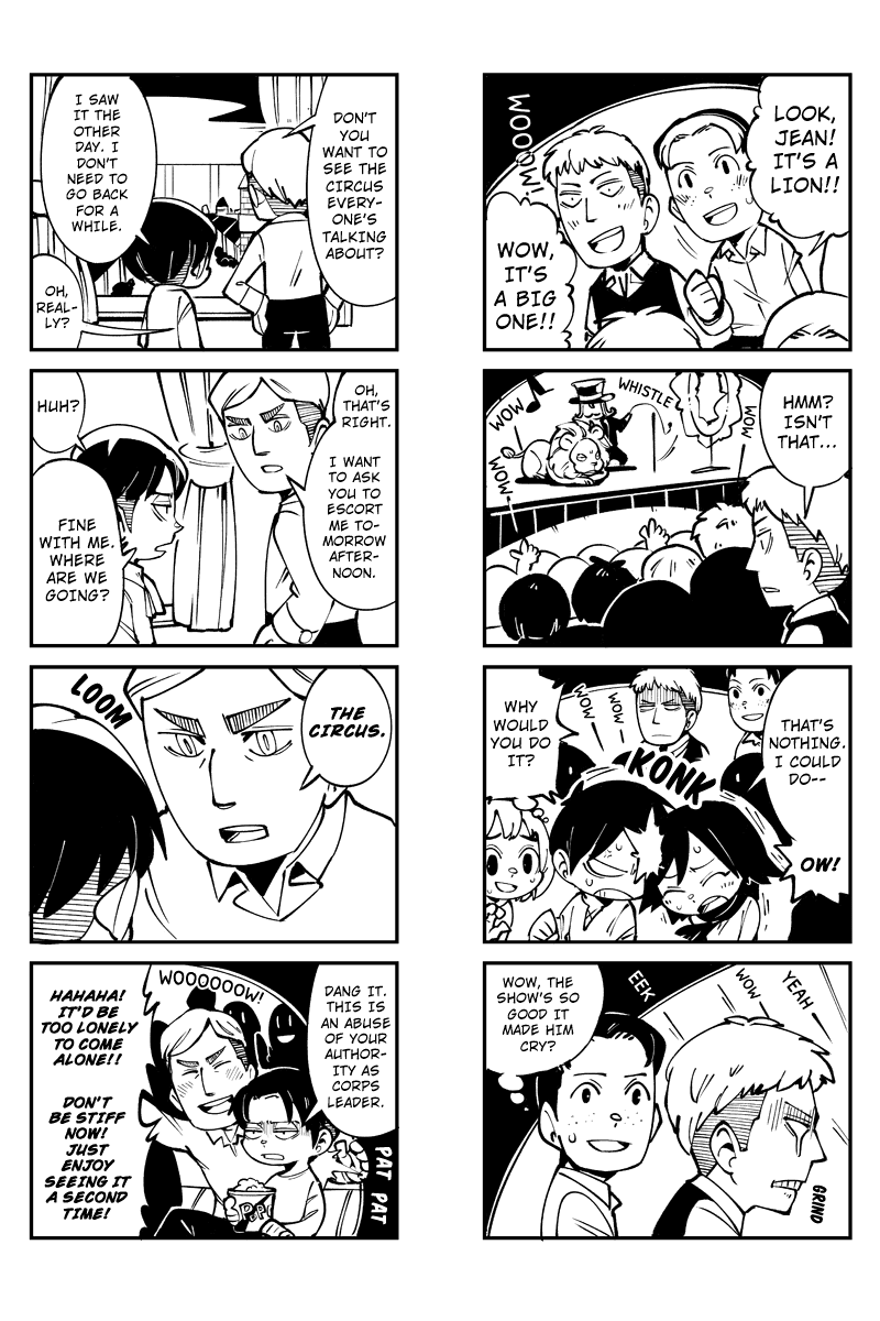 Sungeki no Kyojin Chapter 23 page 4 - Chapter 23: Let's Go to the Circus!