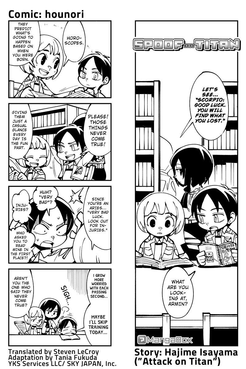 Sungeki no Kyojin Chapter 27 page 1 - Chapter 27: Believe It, Eren!!