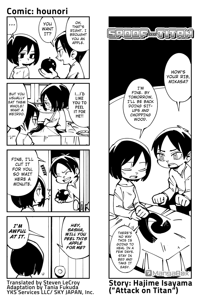 Sungeki no Kyojin Chapter 31 page 1 - Chapter 31: Rabbits Are Tasty