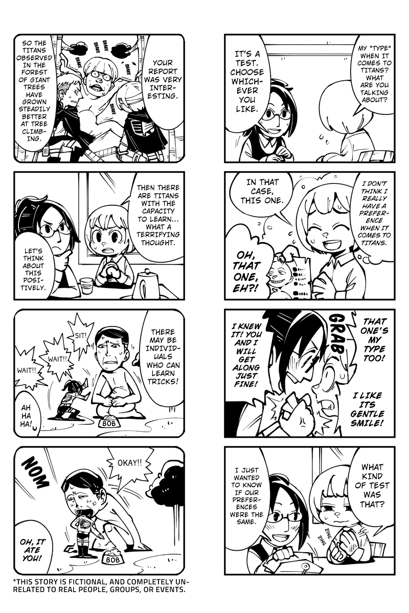 Sungeki no Kyojin Chapter 33 page 2 - Chapter 33: Hange's Prison