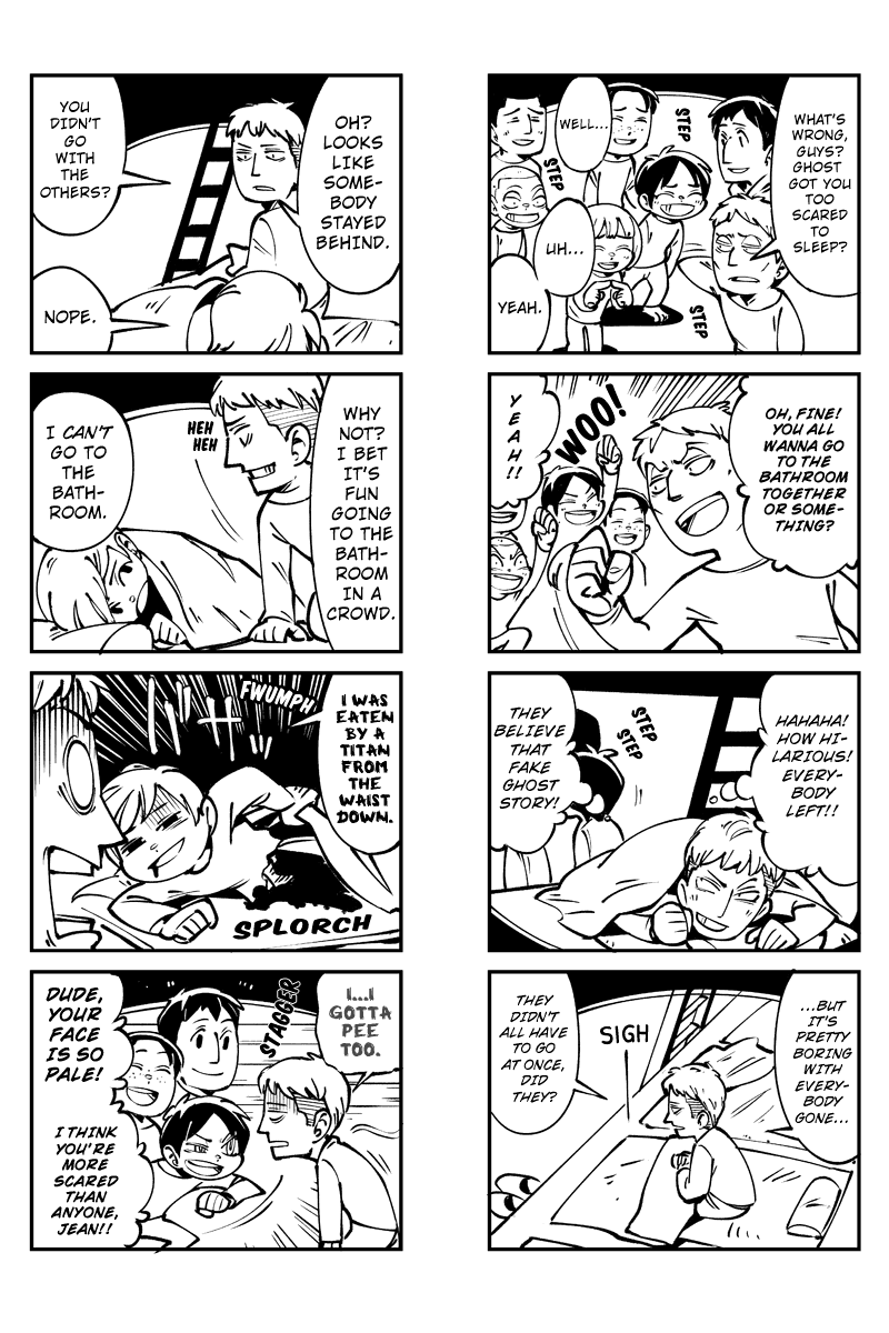Sungeki no Kyojin Chapter 34 page 4 - Chapter 34: Fright Night