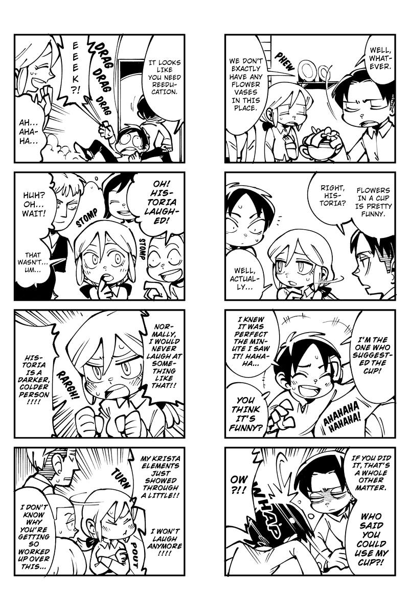 Sungeki no Kyojin Chapter 36 page 4 - Chapter 36: Cheer Historia Up!