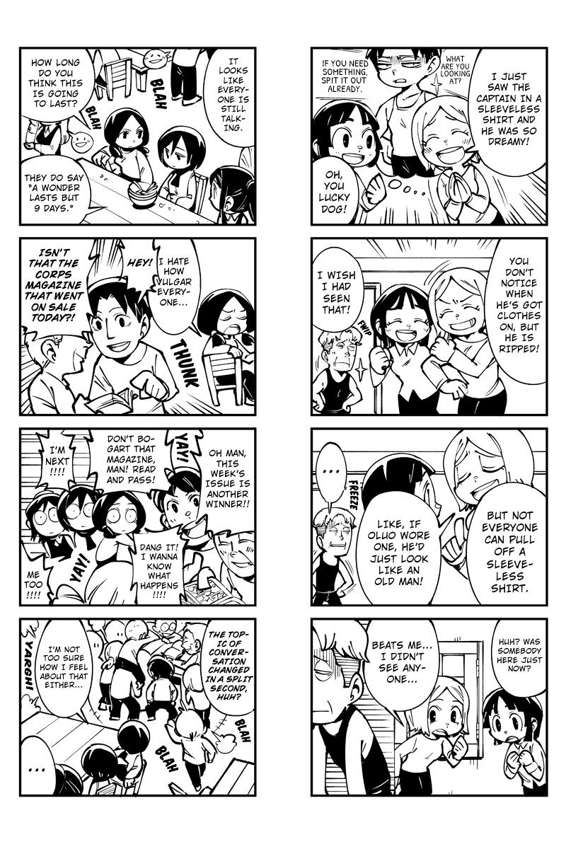Sungeki no Kyojin Chapter 37 page 4 - Chapter 37: Rumors: Here Today, Gone Tomorrow