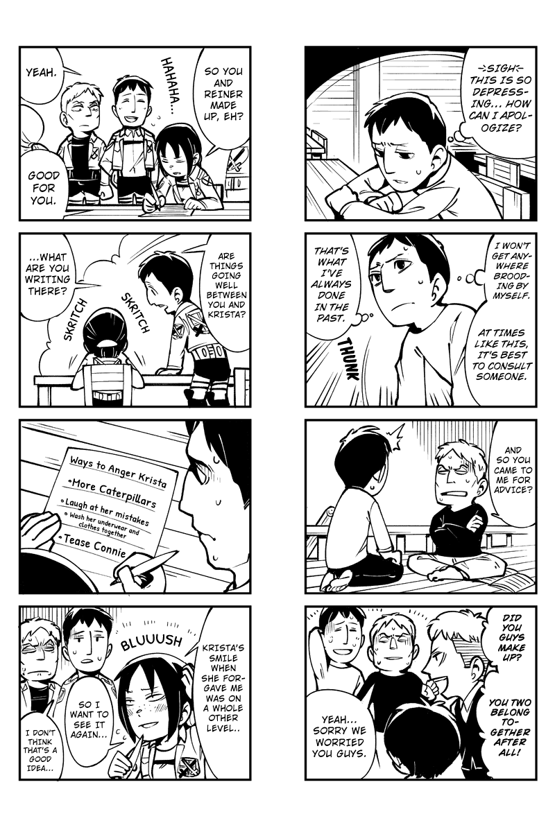 Sungeki no Kyojin Chapter 40 page 4 - Chapter 40: Let's Make Up