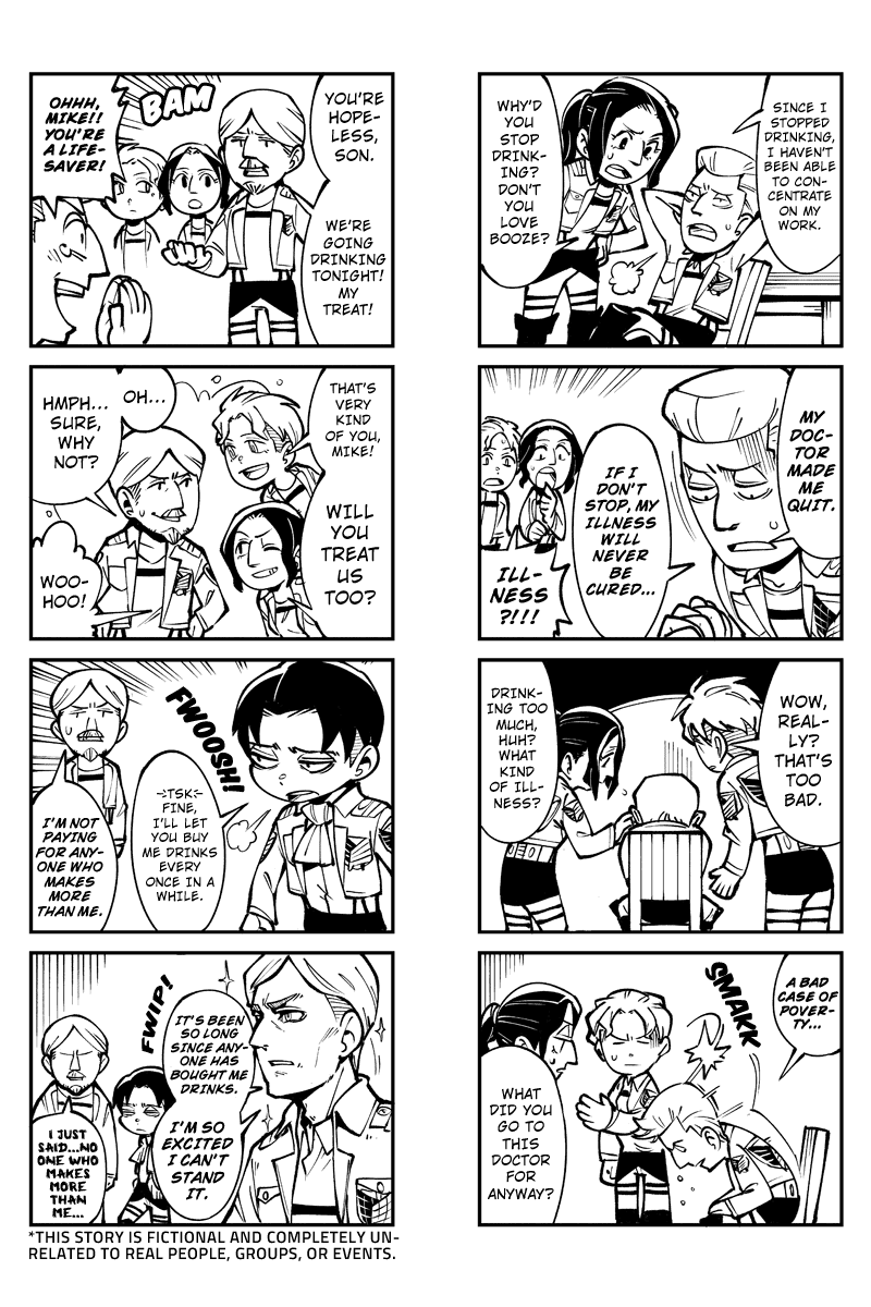 Sungeki no Kyojin Chapter 42 page 2 - Chapter 42: No Alcohol Until You Turn 20