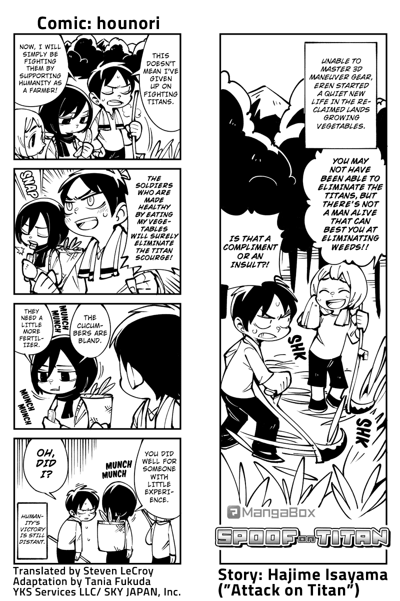 Sungeki no Kyojin Chapter 43 page 1 - Chapter 43: Farmer Yeager