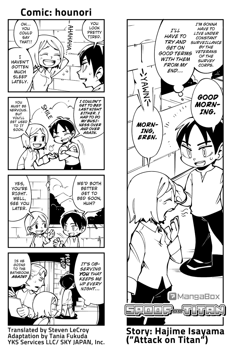 Sungeki no Kyojin Chapter 45 page 1 - Chapter 45: Wings of Restraint