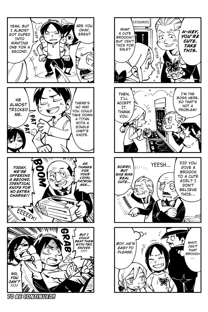 Sungeki no Kyojin Chapter 46 page 4 - Chapter 46: Reeves' Dreamy Trost Shopping Network