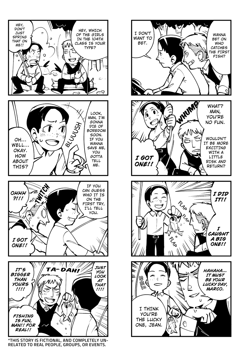 Sungeki no Kyojin Chapter 47 page 2 - Chapter 47: Fishing Paradise
