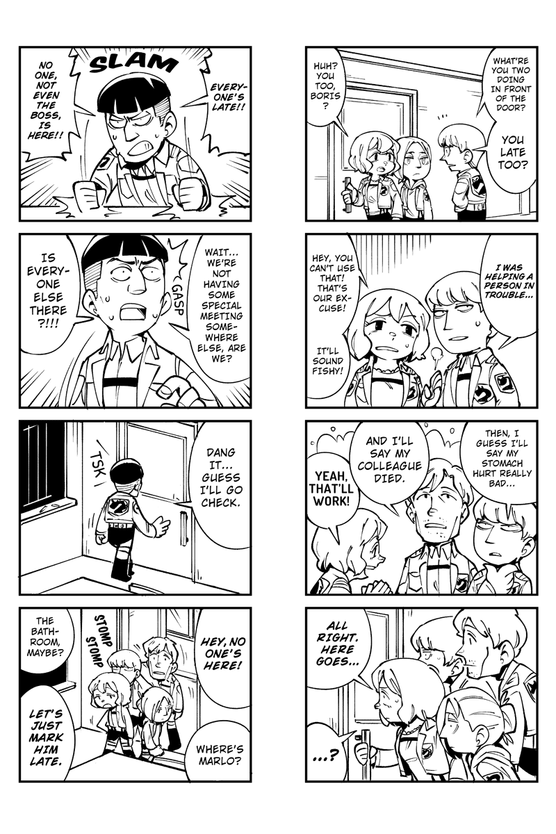 Sungeki no Kyojin Chapter 51 page 4 - Chapter 51: Make It in Time, Military Police Brigade!