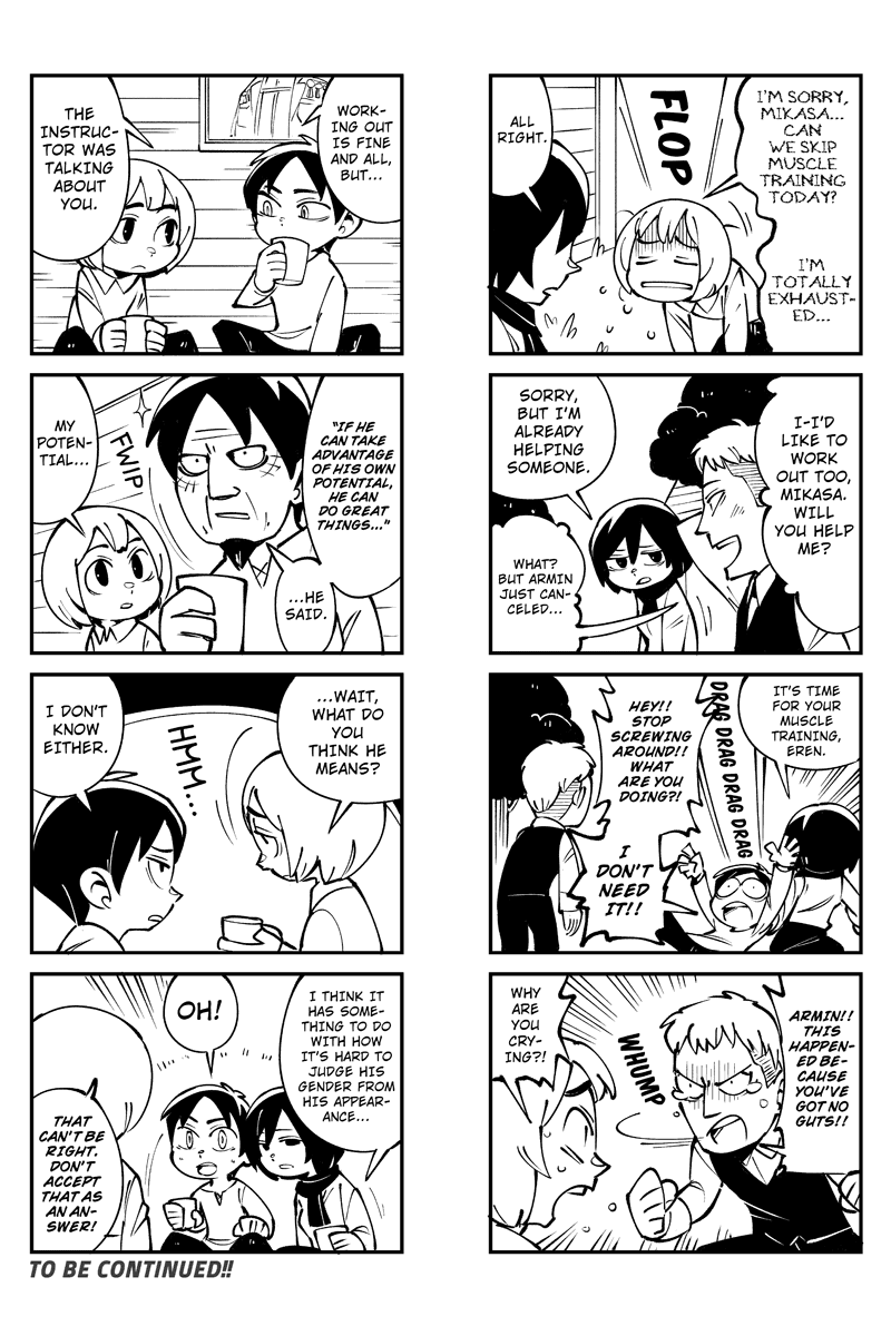 Sungeki no Kyojin Chapter 52 page 4 - Chapter 52: Armin's Training