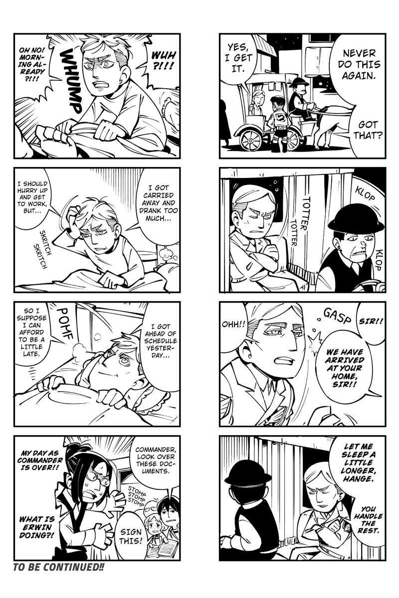Sungeki no Kyojin Chapter 53 page 4 - Chapter 53: Erwin's Elegant Day Off