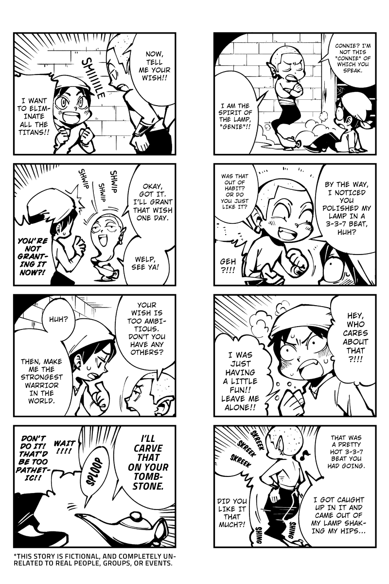 Sungeki no Kyojin Chapter 9 page 2 - Chapter 9: Genie of the Lamp