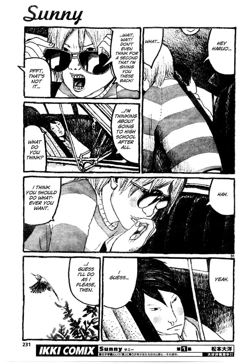 Sunny (MATSUMOTO Taiyou) Chapter 10 page 31 - Chapter 10: "Even a human can fly... as long as he has the guts." "Oh yeah? show me then."