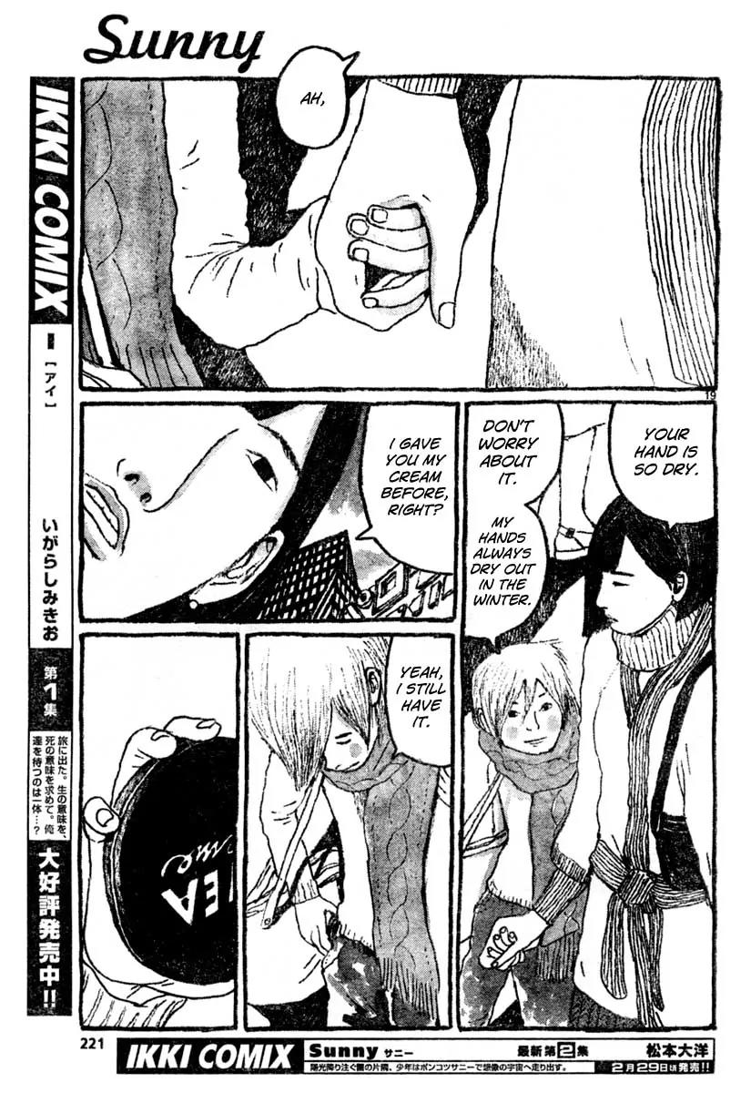 Sunny (MATSUMOTO Taiyou) Chapter 12 page 19 - Chapter 12: "The city sounds like it's always angry at something." "Did it yell at you to get off its lawn?"