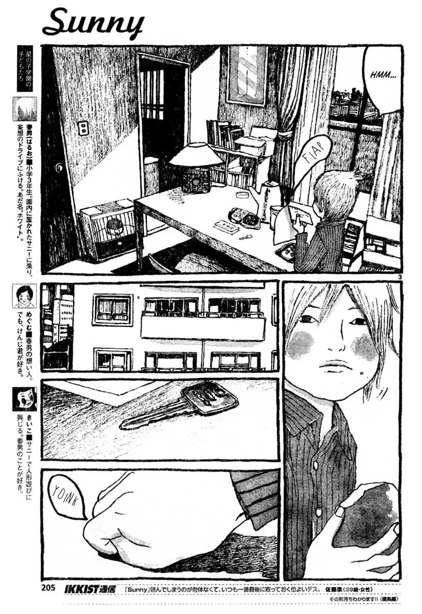 Sunny (MATSUMOTO Taiyou) Chapter 12 page 3 - Chapter 12: "The city sounds like it's always angry at something." "Did it yell at you to get off its lawn?"
