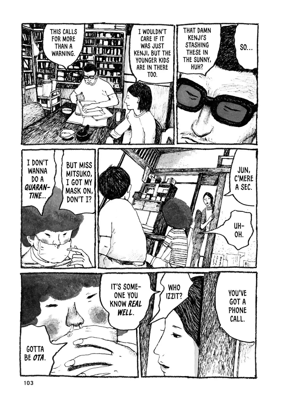 Sunny (MATSUMOTO Taiyou) Chapter 27 page 28 - Chapter 27: "My nose is so runny I think my brain's leakin' out." "You ain't even got a brain anymore!"