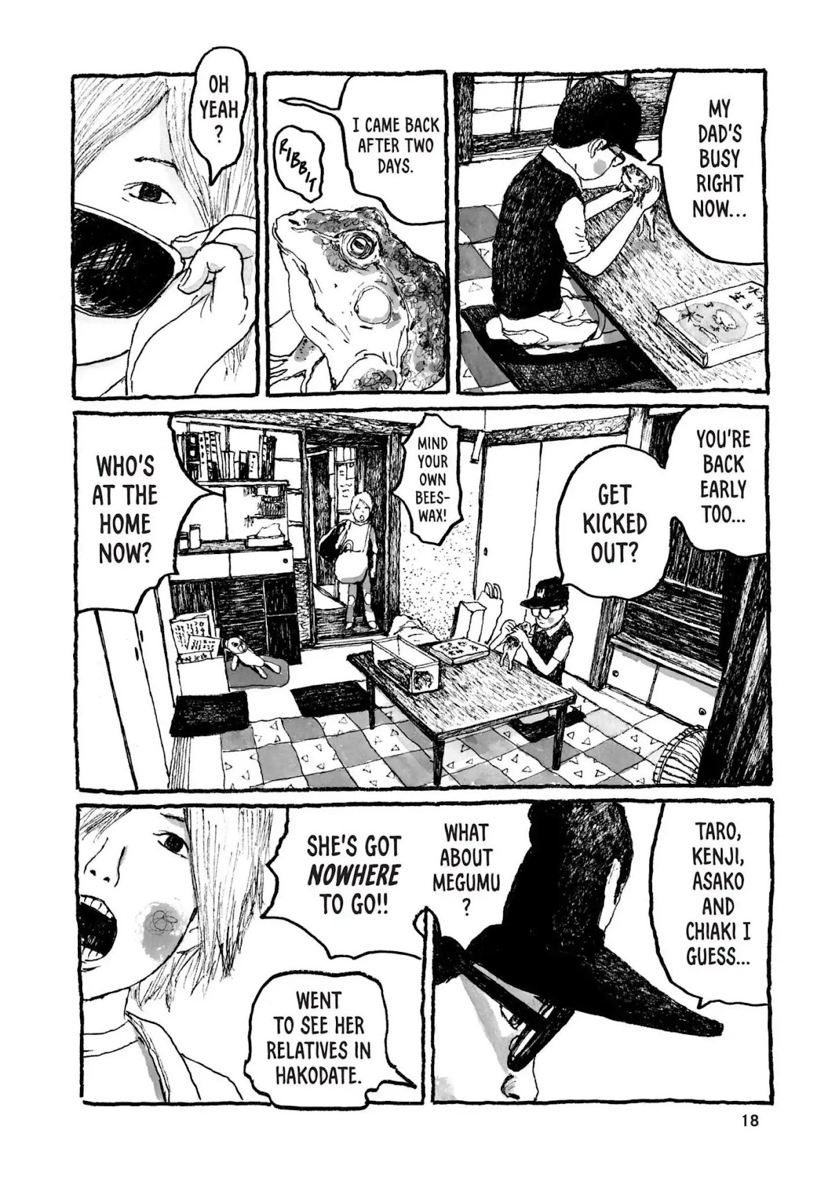 Sunny (MATSUMOTO Taiyou) Chapter 31 page 17 - Chapter 31: "Five frantic fat frogs fled." "Fifty fierce fuzzy fishes."
