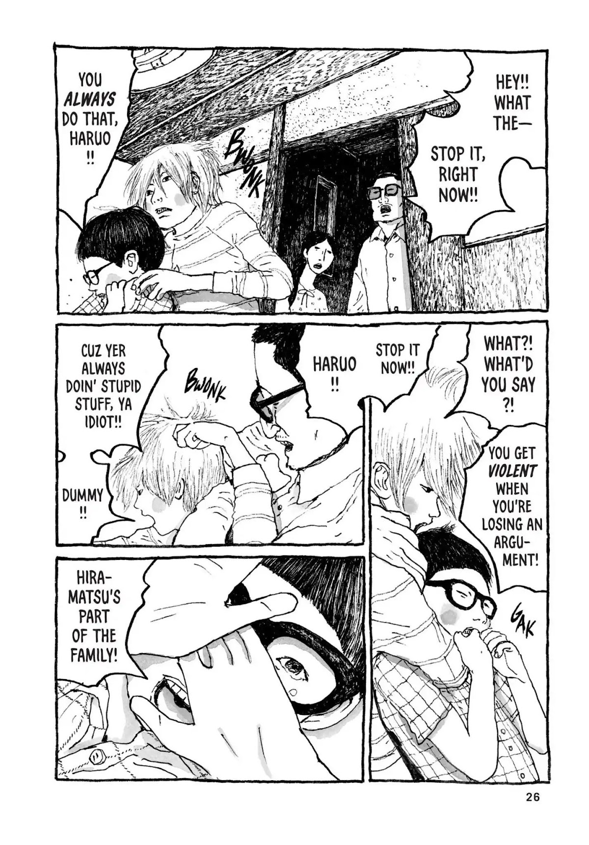 Sunny (MATSUMOTO Taiyou) Chapter 31 page 25 - Chapter 31: "Five frantic fat frogs fled." "Fifty fierce fuzzy fishes."