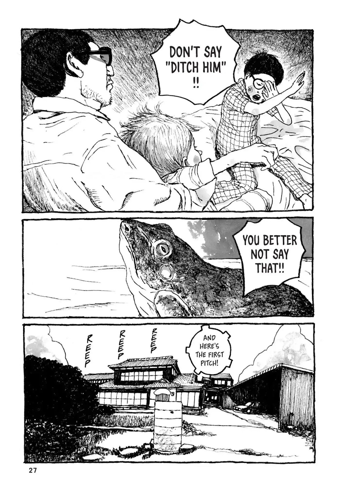 Sunny (MATSUMOTO Taiyou) Chapter 31 page 26 - Chapter 31: "Five frantic fat frogs fled." "Fifty fierce fuzzy fishes."