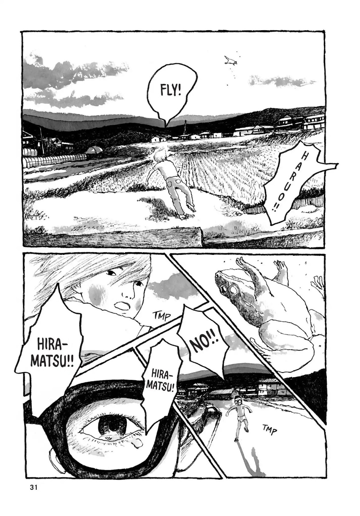 Sunny (MATSUMOTO Taiyou) Chapter 31 page 30 - Chapter 31: "Five frantic fat frogs fled." "Fifty fierce fuzzy fishes."